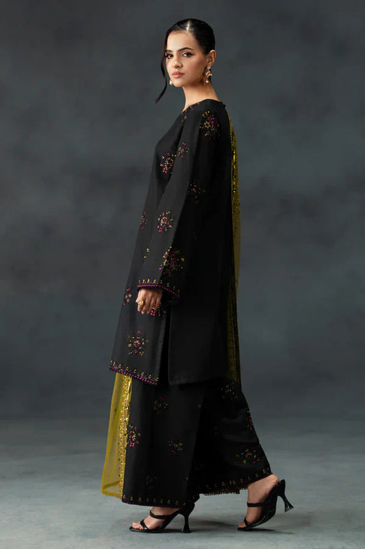 Madiha 3PC Embroidered Dress