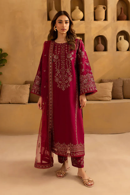 Balin 3PC - Embroidered Khaddar Dress